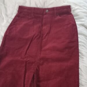 Time and Tru Deep Red Pencil Skirt